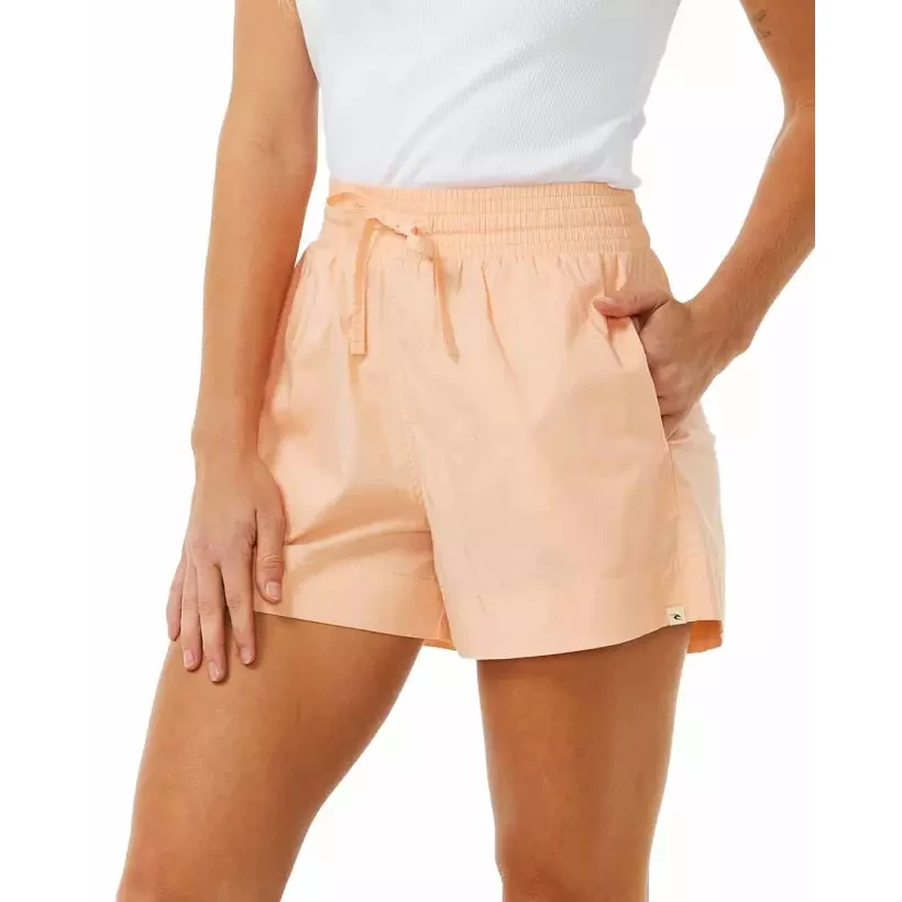 Rip Curl POPLIN CRUSHIN WALK SHORT BRIGHT PEACH