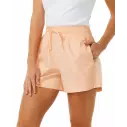 Pantalon corto Rip Curl POPLIN CRUSHIN WALK SHORT BRIGHT PEACH