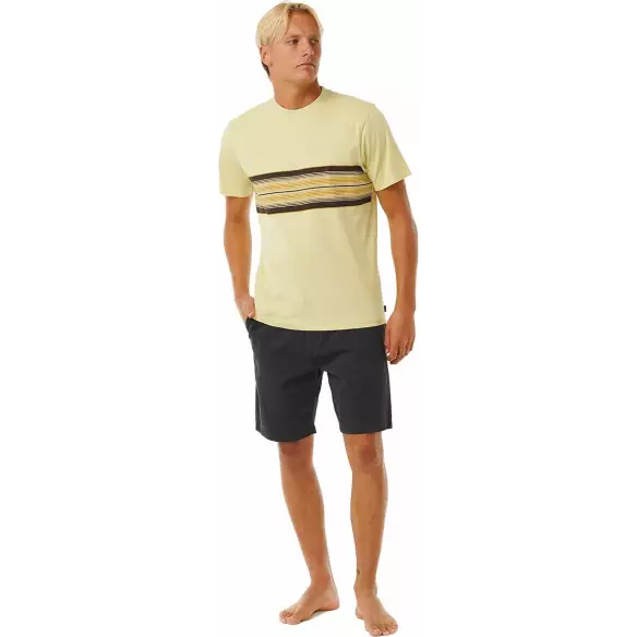 Rip Curl T-Shirt SURF REVIVAL STRIPE TEE VINTAGE YELLOW