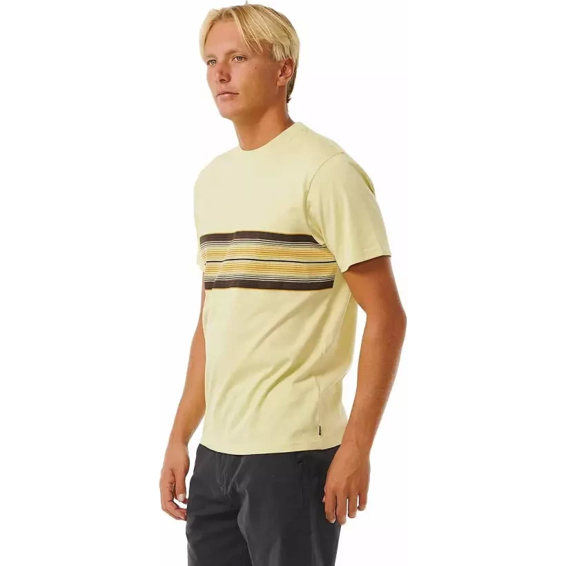 T-Shirt Rip Curl SURF REVIVAL STRIPE TEE VINTAGE YELLOW