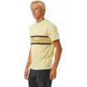 Camisa Rip Curl SURF REVIVAL STRIPE TEE VINTAGE YELLOW