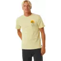 T-Shirt Rip Curl KEEP ON TRUCKING TEE VINTAGE YELLOW
