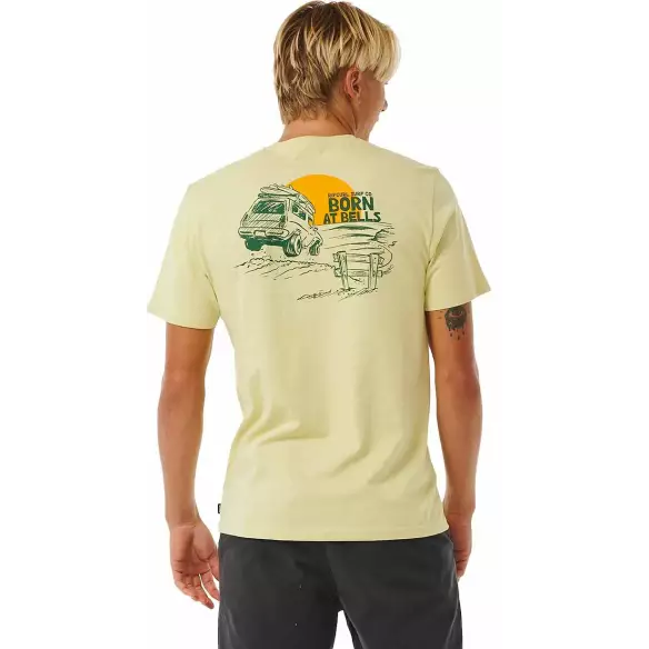 Rip Curl T-Shirt KEEP ON TRUCKING TEE VINTAGE YELLOW