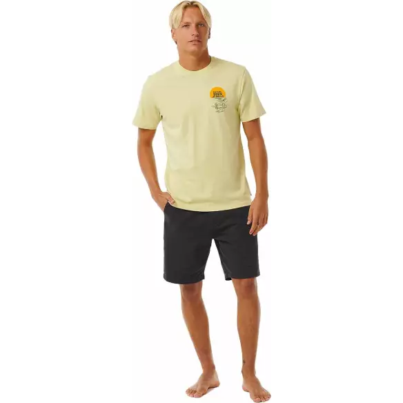 T-Shirt Rip Curl KEEP ON TRUCKING TEE VINTAGE YELLOW