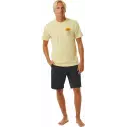 T-Shirt Rip Curl KEEP ON TRUCKING TEE VINTAGE YELLOW