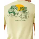 T-Shirt Rip Curl KEEP ON TRUCKING TEE VINTAGE YELLOW