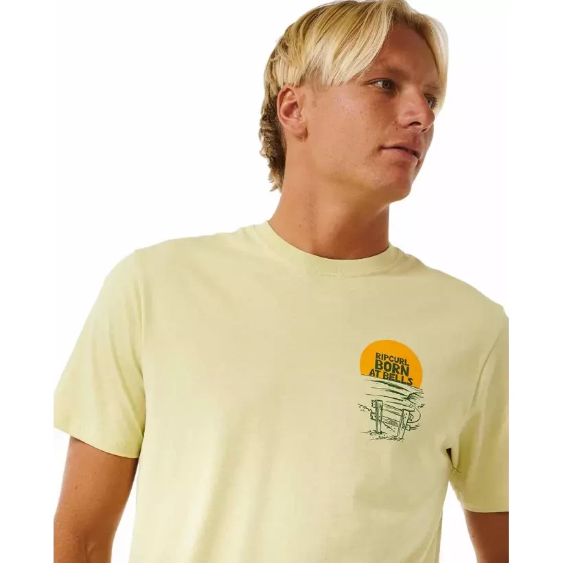 Camiseta Rip Curl KEEP ON TRUCKING TEE VINTAGE YELLOW