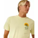 T-Shirt Rip Curl KEEP ON TRUCKING TEE VINTAGE YELLOW