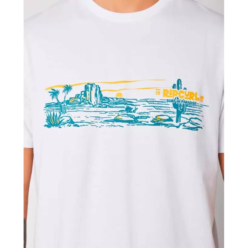 Rip Curl T-Shirt PARADISE LAND TEE White