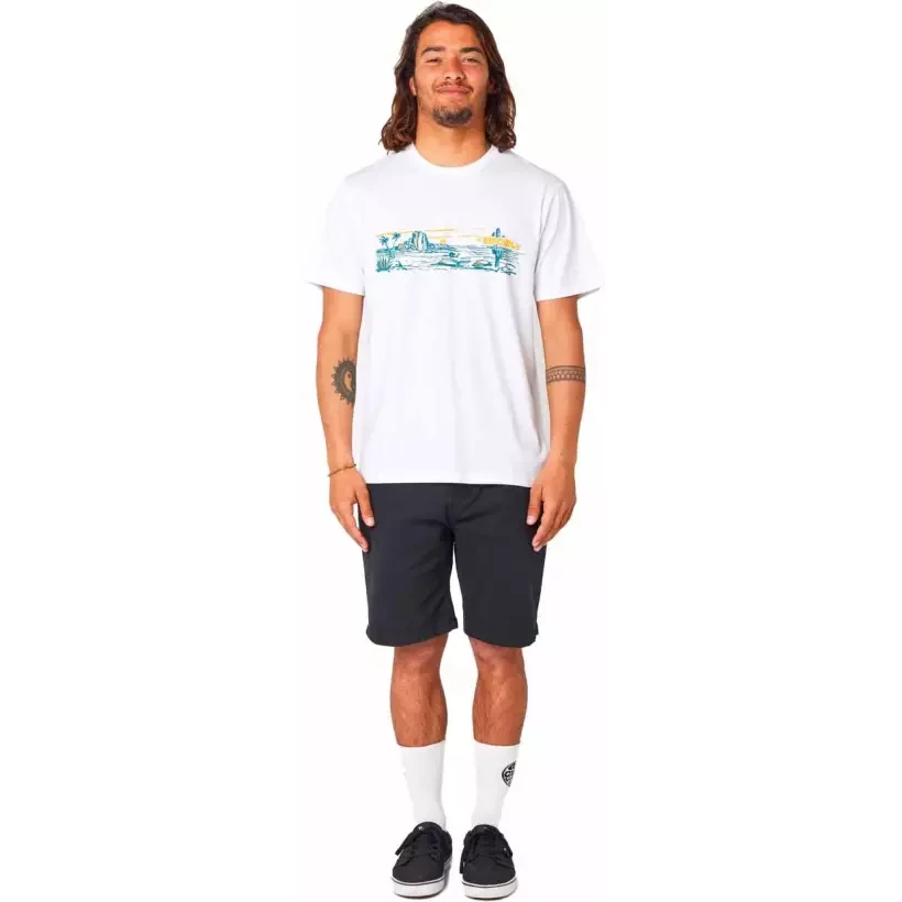 Camiseta Rip Curl PARADISE LAND TEE White