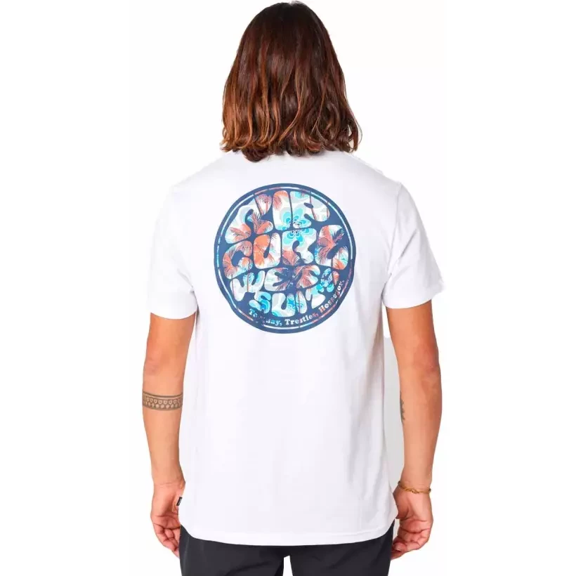 T-Shirt Rip Curl PASSAGE TEE White