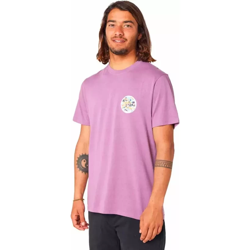 Camiseta Rip Curl PASSAGE TEE DUSTY PURPLE