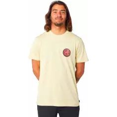 T-Shirt Rip Curl PASSAGE TEE VINTAGE YELLOW