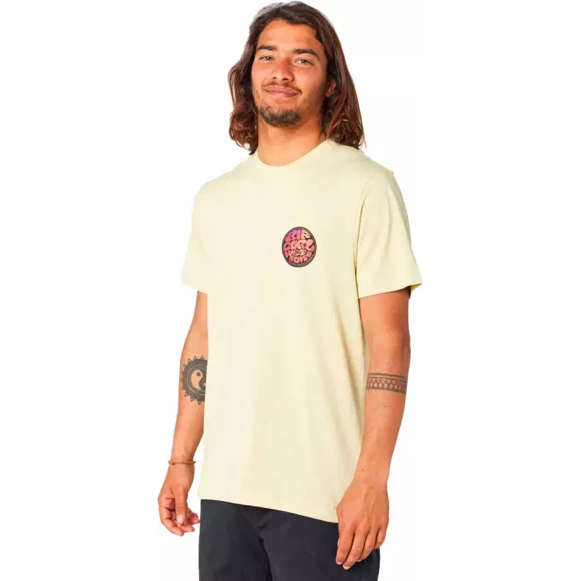 Camisa Rip Curl PASSAGE TEE VINTAGE YELLOW