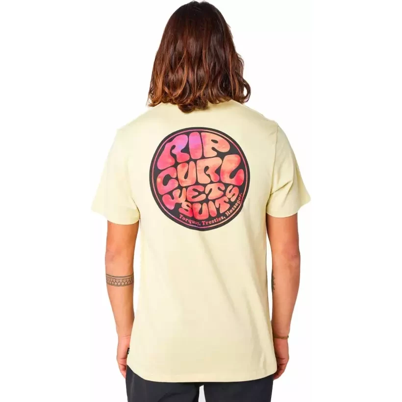 Camiseta Rip Curl PASSAGE TEE VINTAGE YELLOW