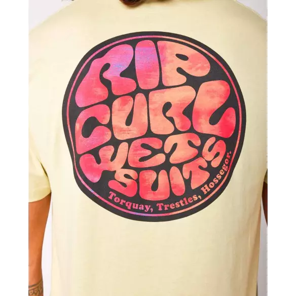 Camiseta Rip Curl PASSAGE TEE VINTAGE YELLOW