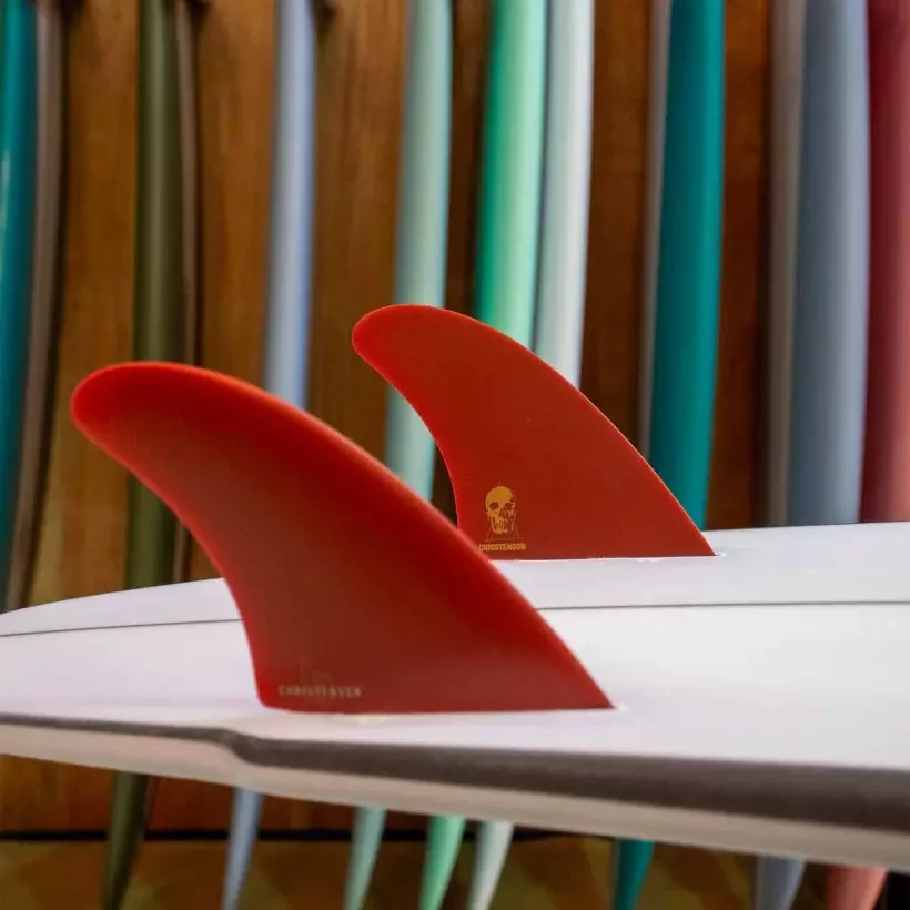Pinne surf twin fins FCSII Christenson Twin PG Blood red
