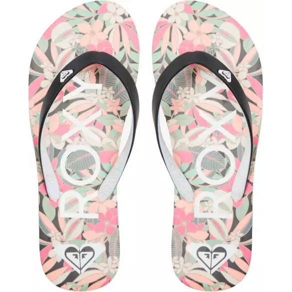 Chanclas Roxy tahiti Black/Pink/Soft Lime