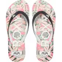 Infradito Roxy tahiti Black/Pink/Soft Lime