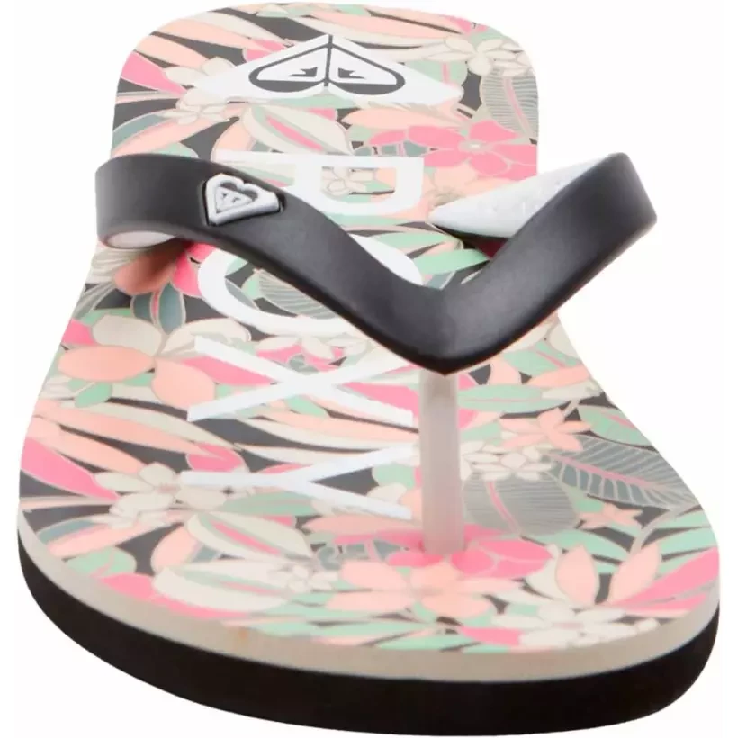 Infradito Roxy tahiti Black/Pink/Soft Lime