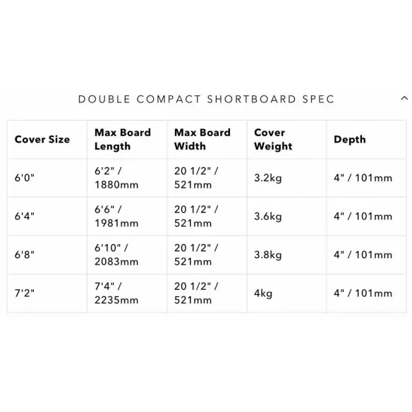 Housse de surf Ocean & Earth Compact Double
