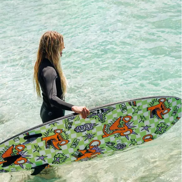 Surfbrett softboard Ocean & Earth EZI-Rider Fish