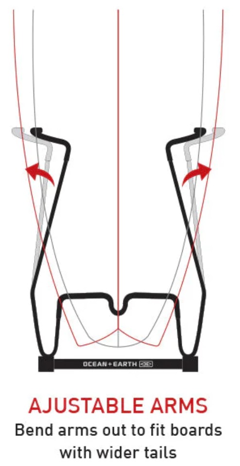 Supporto A Parete Per 6 Tavole Da Surf, Snowboard O Wakeboard - HIKULA, Con Bracci Regolabili, Portata 45 Kg - 6