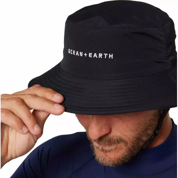 Hut Ocean & Earth Bingin Surf Hat Soft Peak Black