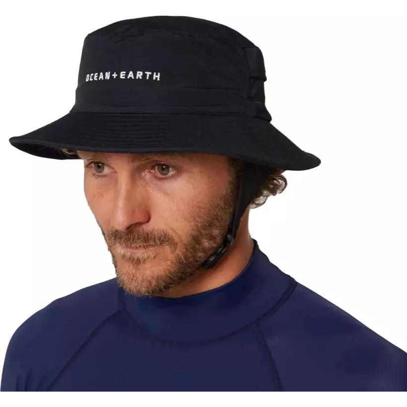 Hut Ocean & Earth Bingin Surf Hat Soft Peak Black