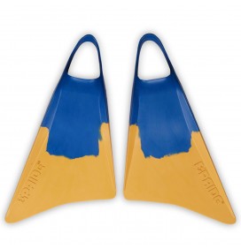 Pé de pato bodyboard Pride Vulcan V1 Azul/Amarelo