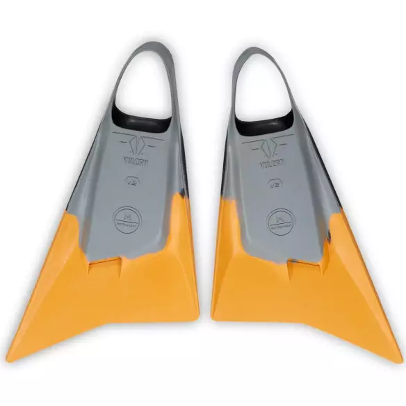 Aletas de Bodyboard Pride Vulcan V2 Gris/Amarillo Aletas de Bodyboard Pride Vulcan V2 Gris/Amarillo