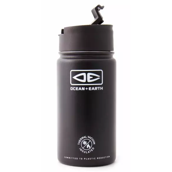 Botella Ocean & Earth 350ml Insulated Flip Lid Coffee Mug Black Botella Ocean & Earth 350ml Insulated Flip Lid Coffee Mug Black