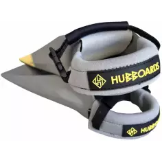 Leash de Pé de pato Hubboards Deluxe Fin Tethers Grey