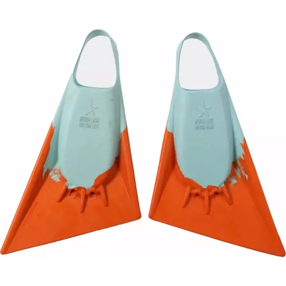 Palmes de bodyboard Stealth S2 Super Soft Ice Blue/Papaya