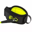 Pride Bodyboard Leash Stretchfit biceps Black/Fluro Yellow
