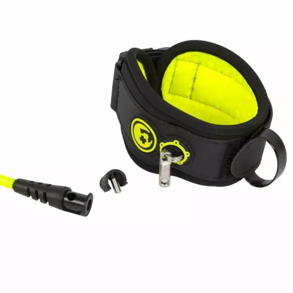 Leash für Bodyboard Pride Stretchfit biceps Black/Fluro Yellow
