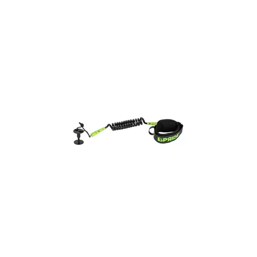 Leash de Bodyboard Pride Stretchfit biceps Black/Fluro Yellow