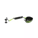 Leash de Bodyboard Pride Stretchfit biceps Black/Fluro Yellow