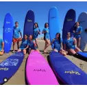 Tabla de surf softboard Ryder Mal Pink/White
