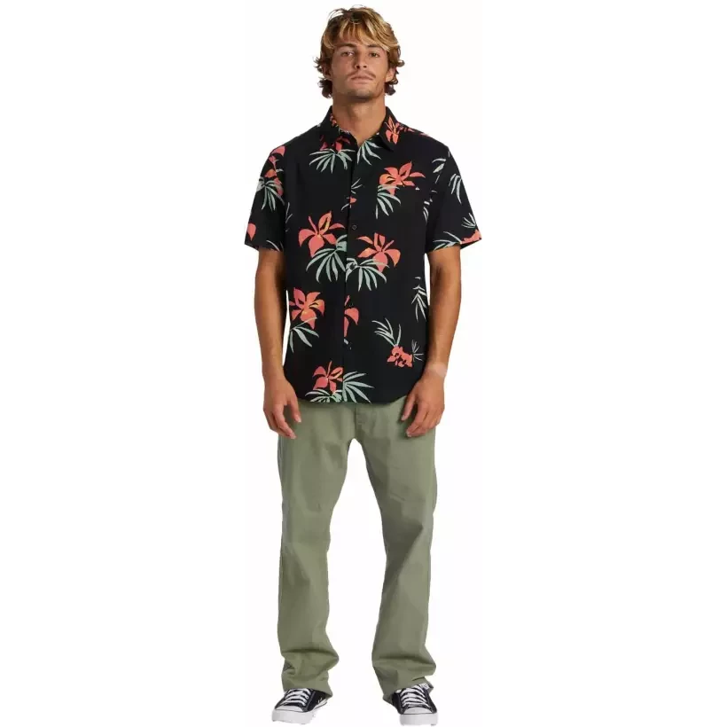 Camisa Quiksilver Apero Classic black aop