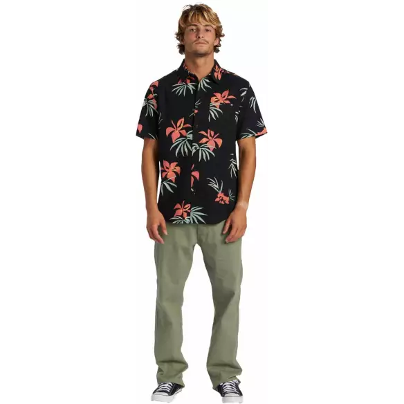 Camisa Quiksilver Apero Classic black aop