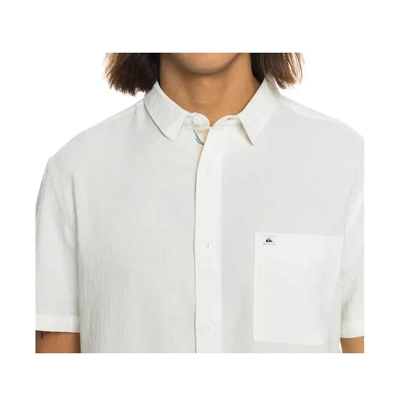 Quiksilver time box blanca shirt