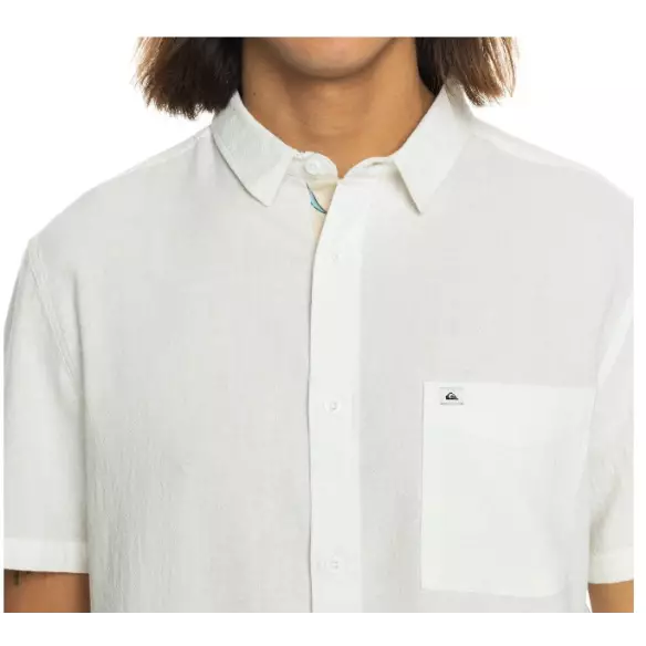 Chemise Quiksilver time box blanca