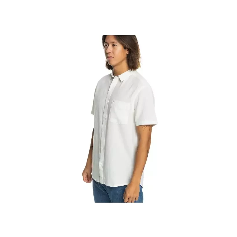 Chemise Quiksilver time box blanca