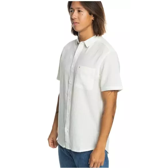 Quiksilver time box blanca shirt