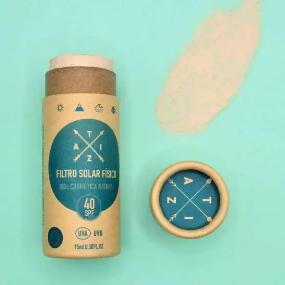 Tiza Natural Beigekleurige zonnebrandstick Tiza Natural Beigekleurige zonnebrandstick
