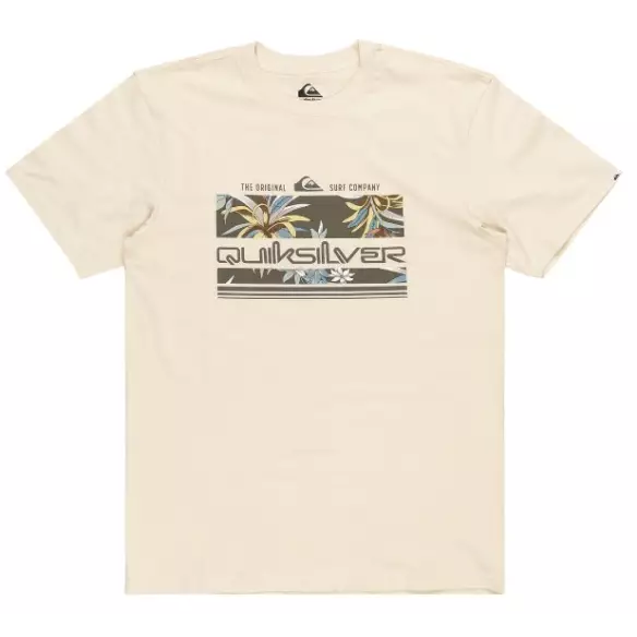 Tee Shirt quiksilver Tropical Rainbow beige