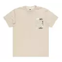 Tee Shirt quiksilver Behind Wave beige