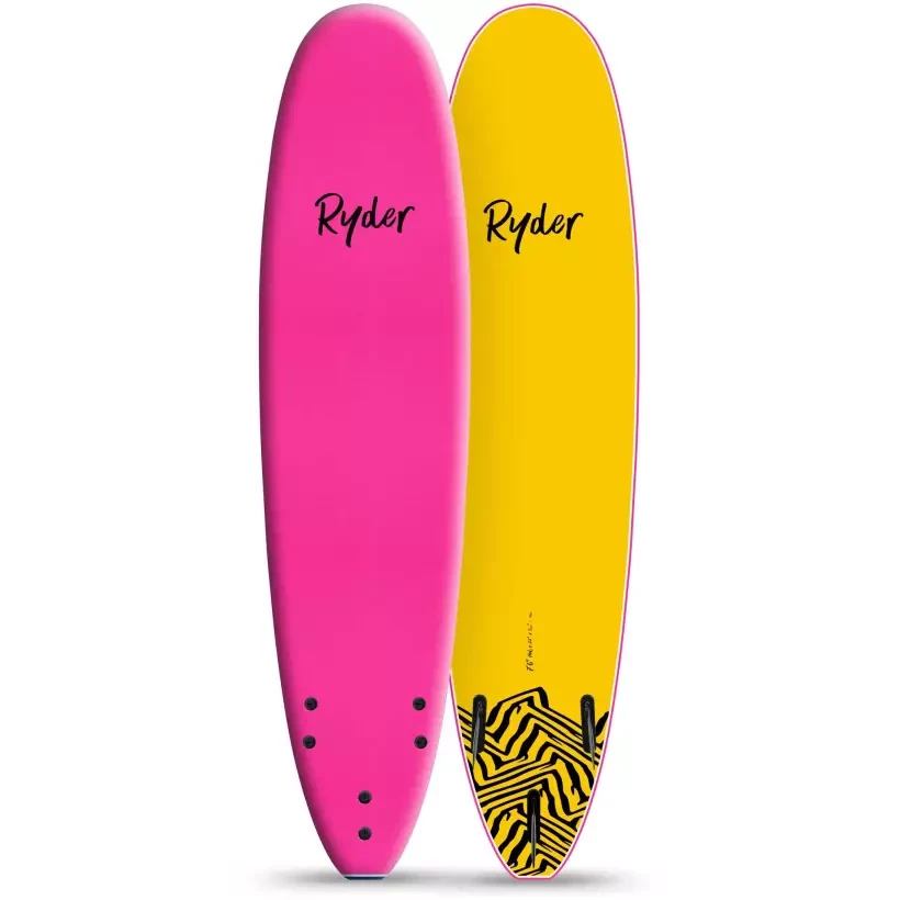 Tavola da surf softboard Ryder Mal Pink/Yellow