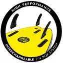 Planche de surf softboard Ryder Mal Pink/Yellow